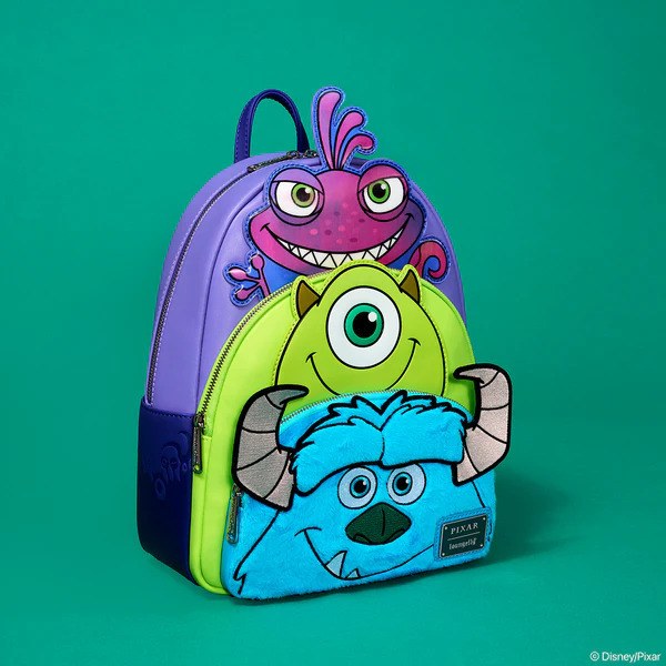 MONSTERS AG DREIFACHE RUCKSACK - DISNEY-PIXAR LOUNGEFLY