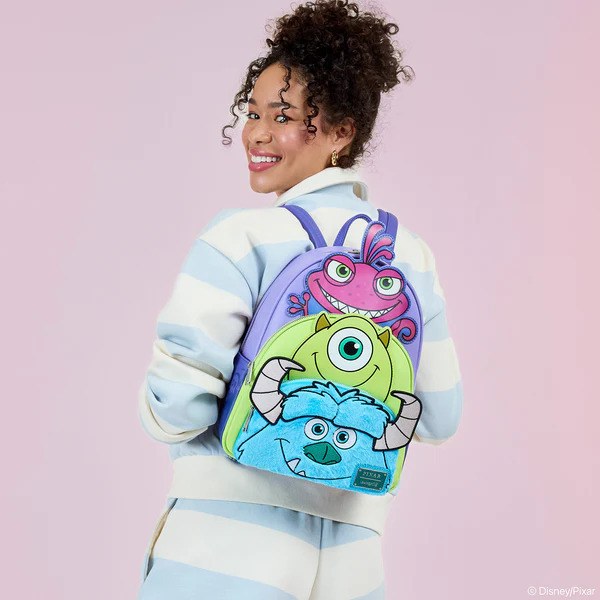 MONSTERS AG DREIFACHE RUCKSACK - DISNEY-PIXAR LOUNGEFLY