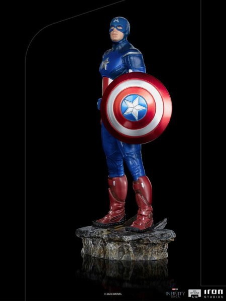 Die Infinity Saga-Statuette BDS Art Scale 1/10 Captain America Battle of NY 23 cm
