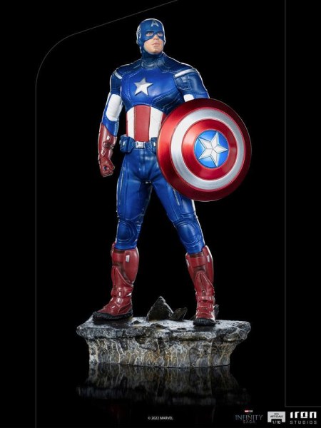 Die Infinity Saga-Statuette BDS Art Scale 1/10 Captain America Battle of NY 23 cm