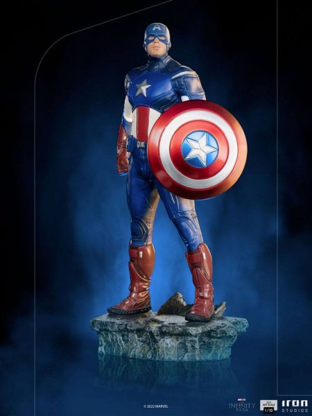 Die Infinity Saga-Statuette BDS Art Scale 1/10 Captain America Battle of NY 23 cm