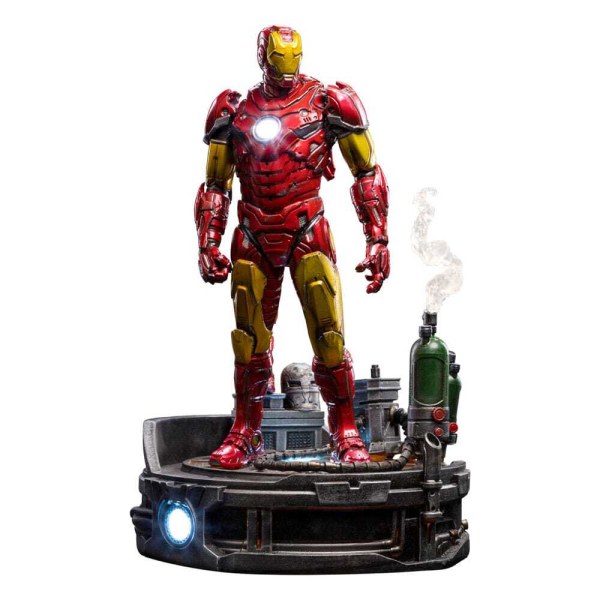 Marvel -Statuette 1/10 Art Scale Deluxe Iron Man Unleashed 23 cm - Beschädigte Verpackung