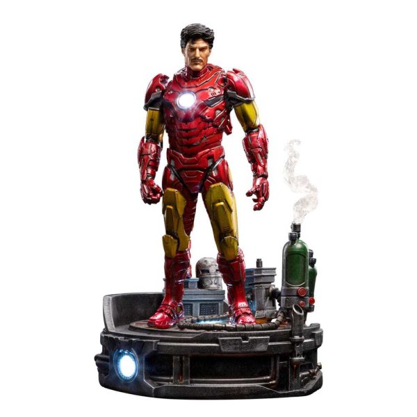 Marvel -Statuette 1/10 Art Scale Deluxe Iron Man Unleashed 23 cm - Beschädigte Verpackung