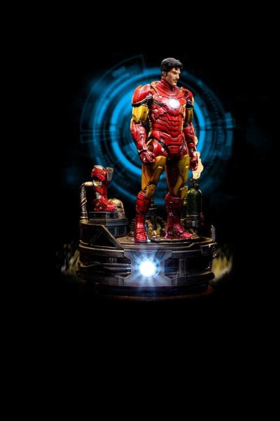 Marvel -Statuette 1/10 Art Scale Deluxe Iron Man Unleashed 23 cm - Beschädigte Verpackung