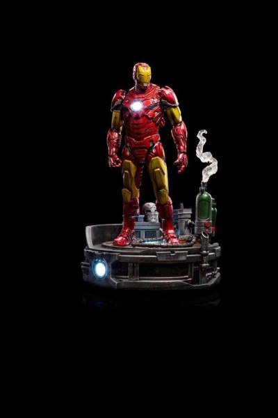Marvel -Statuette 1/10 Art Scale Deluxe Iron Man Unleashed 23 cm - Beschädigte Verpackung
