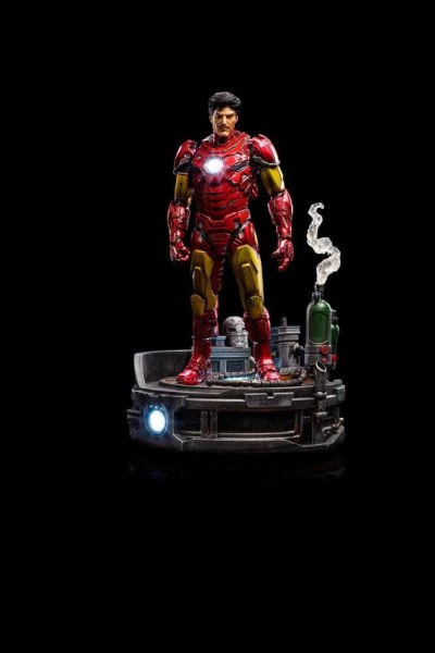 Marvel -Statuette 1/10 Art Scale Deluxe Iron Man Unleashed 23 cm - Beschädigte Verpackung
