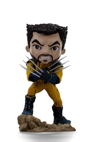 Deadpool und Wolverine -Figur Mini Co. PVC Deadpool und Wolverine Set Unmasked 14 cm