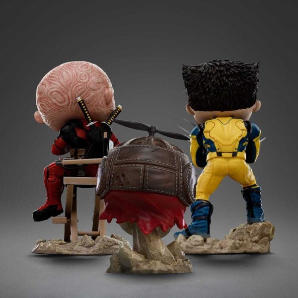 Deadpool und Wolverine Mini Co. PVC-Figur Wolverine Unmasked 14 cm