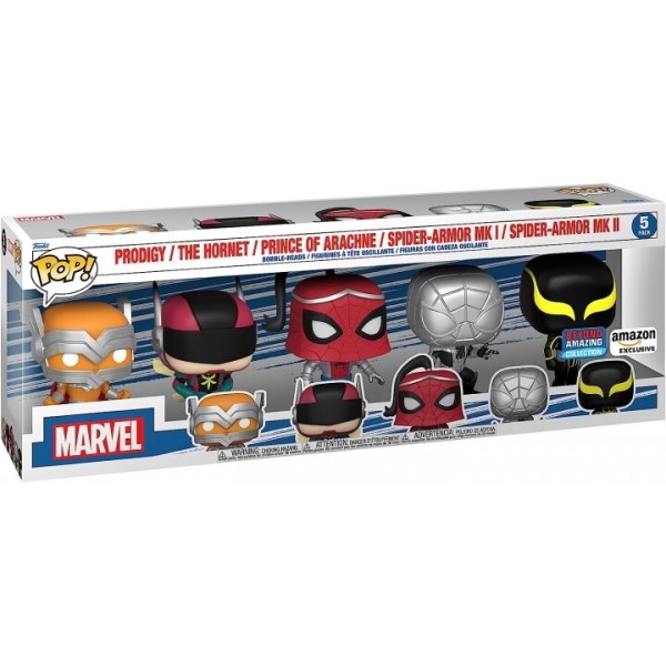 Marvel Pack 5 POP-Figuren! Vinyl Year of the Spider Special Edition 9 cm