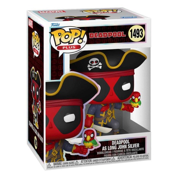 Marvel POP! 1493 Plus Vinylfigur Deadpool als Long John Silver 9 cm