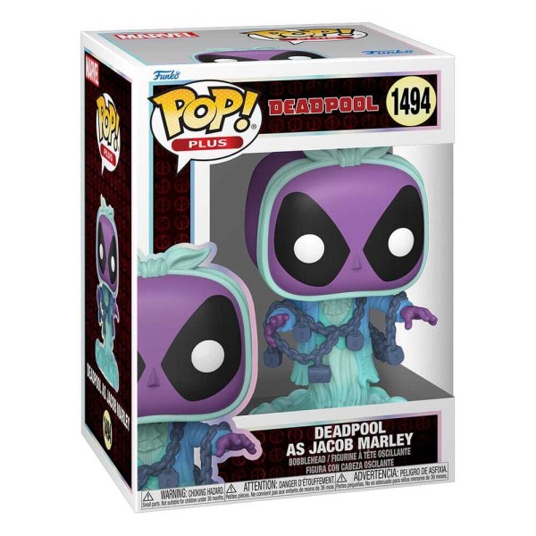 Marvel POP! 1494 Plus Vinylfigur Deadpool als Jacob Marley 9 cm