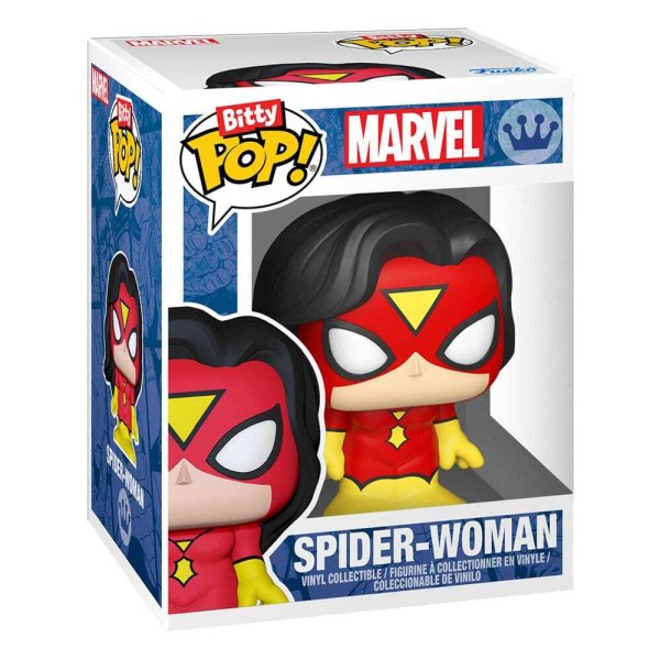 Marvel Bitty POP! Präsentationsständer mit 2 Spider-Man Web Vinylfiguren