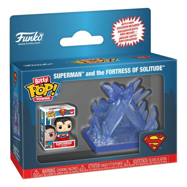 DC Comics Bitty POP! Towns Vinylfigur Superman und die Festung der Einsamkeit