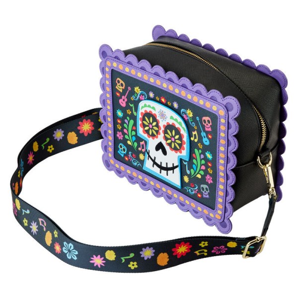 Loungefly Disney Coco Miguel Calavera Umhängetasche mit Blumen umhängetasche
