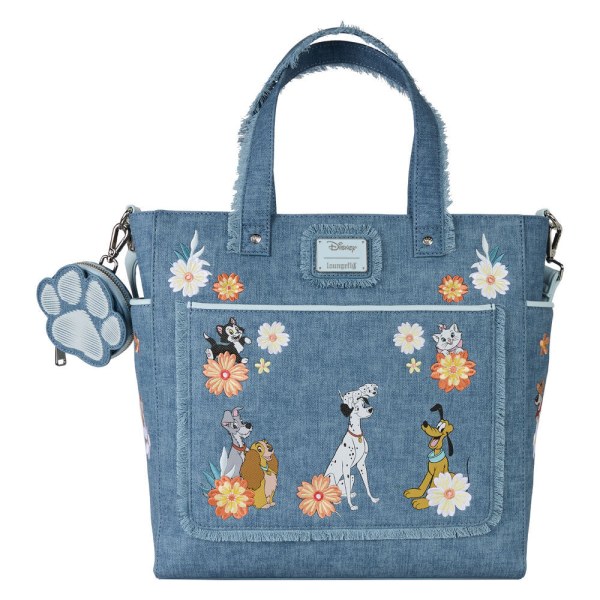Umwandelbarer Rucksack und TRAGETASCHE mit Hunde- Katzenmotiv und Münztasche – DISNEY LOUNGEFLY