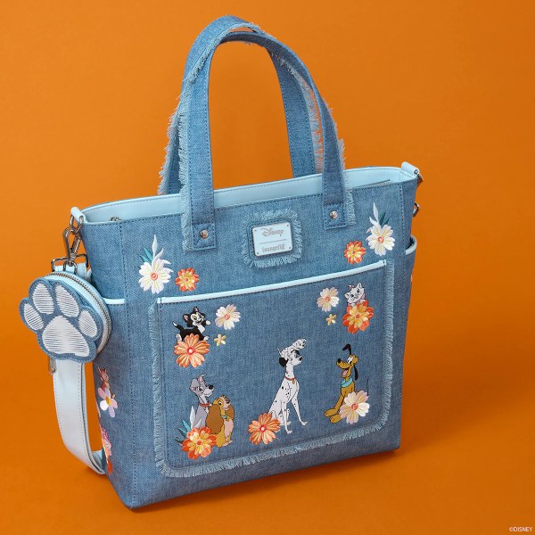 Umwandelbarer Rucksack und TRAGETASCHE mit Hunde- Katzenmotiv und Münztasche – DISNEY LOUNGEFLY