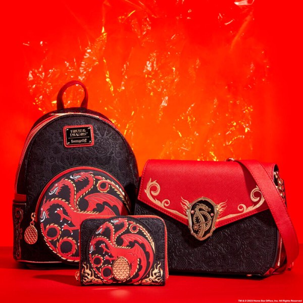 Loungefly Game of Thrones Haus des Drachen Targaryen Rucksack 26cm