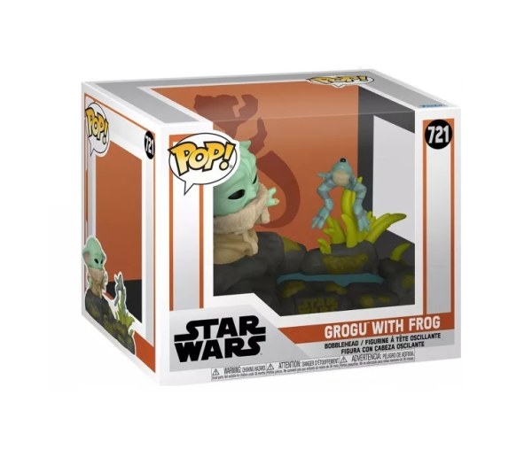 Star Wars Pop! 721 Deluxe Mandalorian S10 Din Grogu Frosch