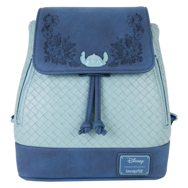 Mini-Rucksack mit Kordelzug und Blumenstickerei „ Stitch “ – DISNEY LOUNGEFLY