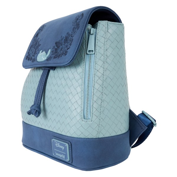 Mini-Rucksack mit Kordelzug und Blumenstickerei „ Stitch “ – DISNEY LOUNGEFLY