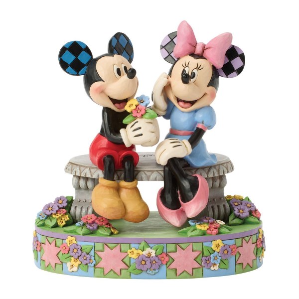 MICKEY UND MINNIE AUF DER FRÜHLINGSBANK - DISNEY TRADITIONS