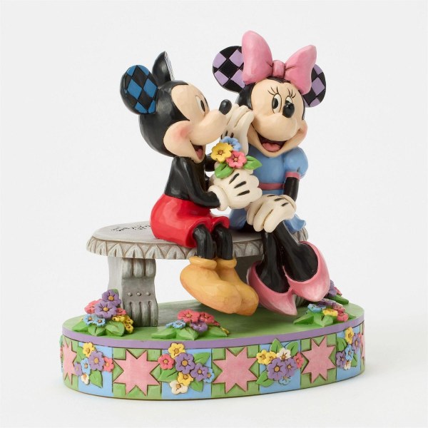 MICKEY UND MINNIE AUF DER FRÜHLINGSBANK - DISNEY TRADITIONS