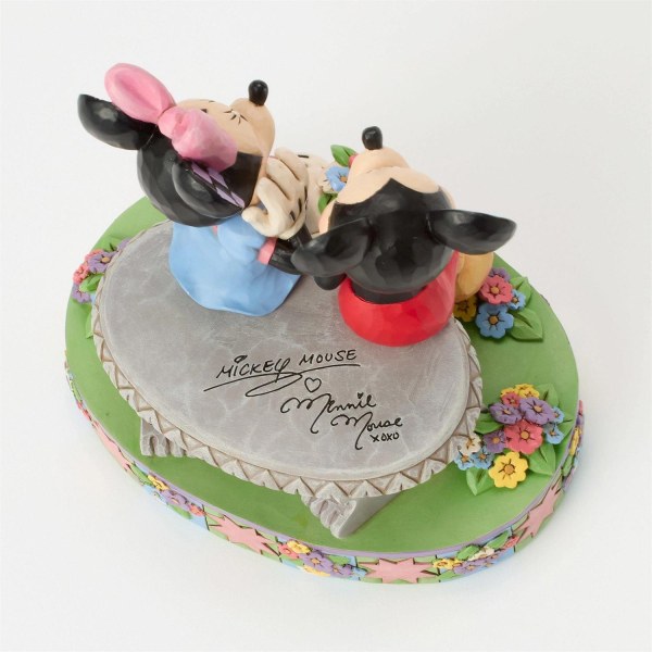 MICKEY UND MINNIE AUF DER FRÜHLINGSBANK - DISNEY TRADITIONS