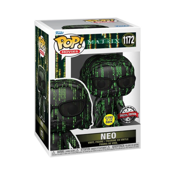 Matrix 4 Pop! 1172 Neo Coded Glow In The Dark Exklusiv