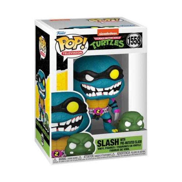 Ninja Turtles Pop! 1558 S4 Slash & Vormutierter Turtle Slash