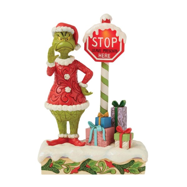 Grinch mit Stoppschild
