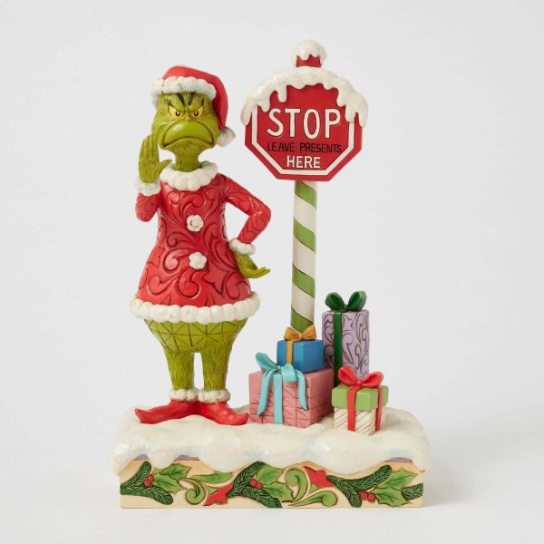 Grinch mit Stoppschild