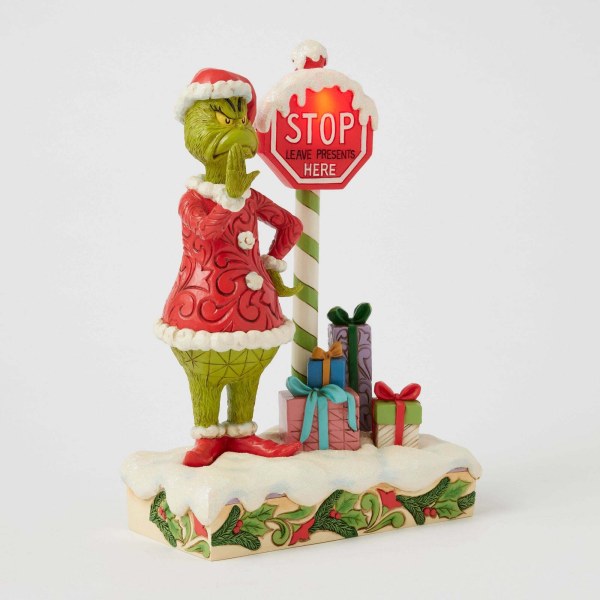 Grinch mit Stoppschild