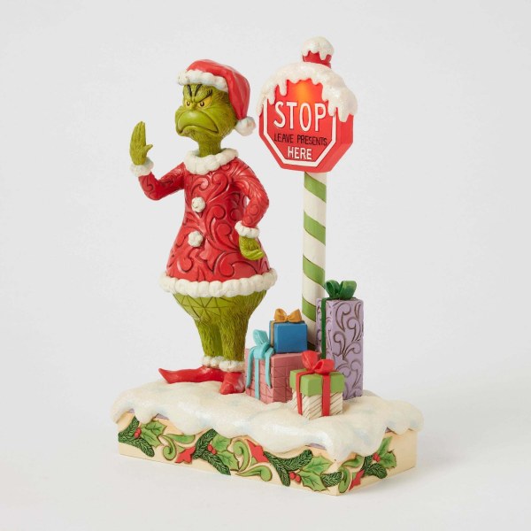 Grinch mit Stoppschild