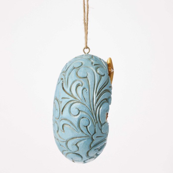 Blau-goldenes Ornament der Heiligen Familie – HEARTWOOD CREEK