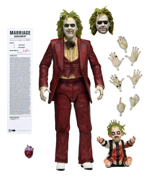 BEETLEJUICE BEETLEJUICE - 7" ACTIONFIGUR - ULTIMATE "RED TUXEDO" BEETLEJUICE