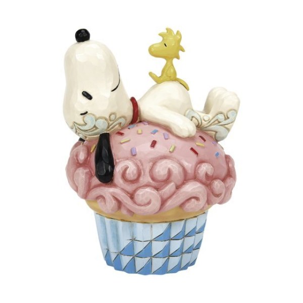 Snoopy liegt auf Cupcake - Peanuts