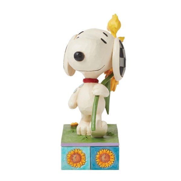 Snoopy & Woodstock mit Sonnenblumen - Peanuts