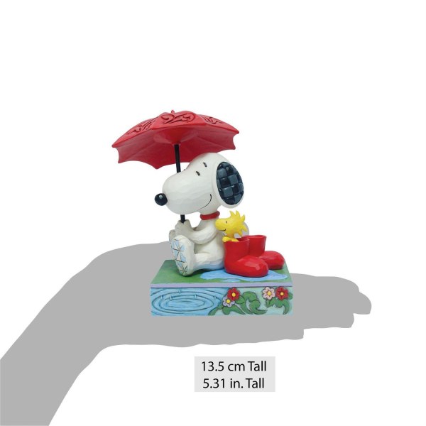 Snoopy hält Regenschirm - Peanuts