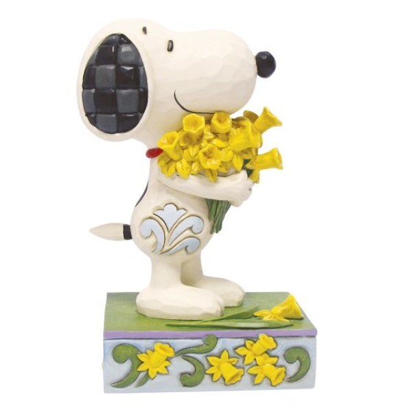 Snoopy mit Narzissen - Peanuts