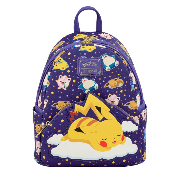 Loungefly Pokemon Schlafender Pikachu und Freunde Rucksack 26cm