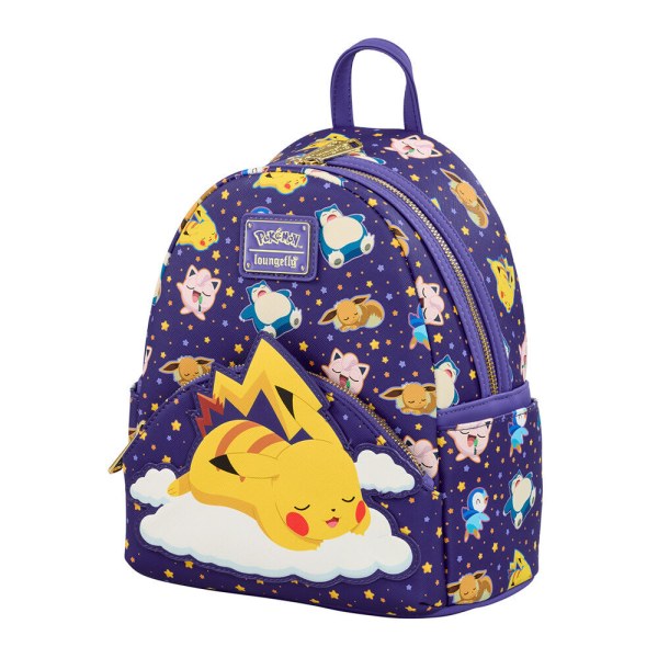 Loungefly Pokemon Schlafender Pikachu und Freunde Rucksack 26cm