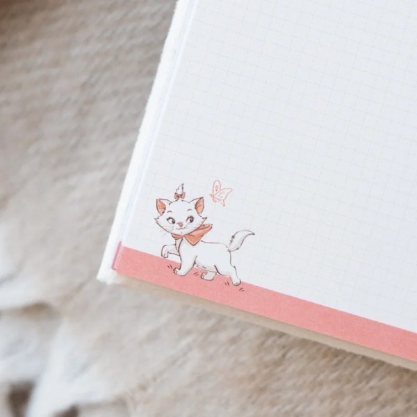 PREMIUM A5 NOTIZBUCH PLÜSCH-EINBAND MARIE - DISNEY DIE ARISTOCATS