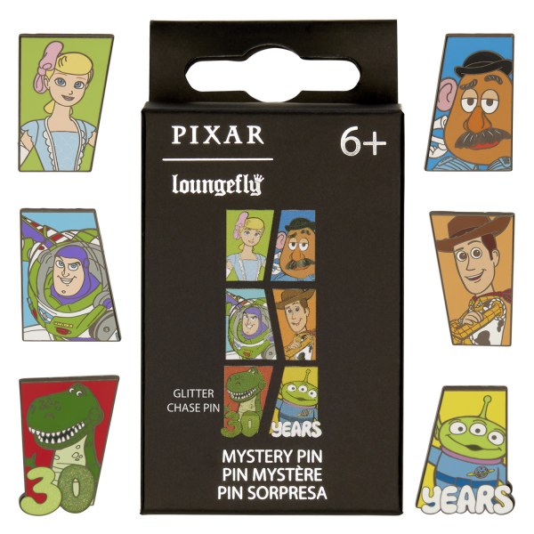 TOY STORY 30. JUBILÄUMS ANSTECKER -MYSTERY-BOX - DISNEY LOUNGEFLY