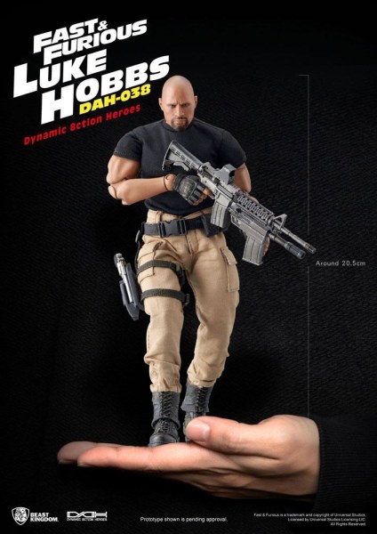Fast & Furious Figur Dynamic Action Heroes 1/9 Luke Hobbs 21 cm