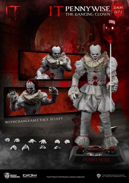 „Er“ Dynamic Action Heroes 1/9 Pennywise Figur 21 cm