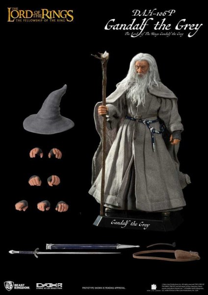 Der Herr der Ringe Dynamic Action Heroes 1/9 Gandalf der Graue 21 cm Figur