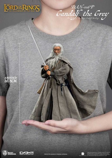 Der Herr der Ringe Dynamic Action Heroes 1/9 Gandalf der Graue 21 cm Figur