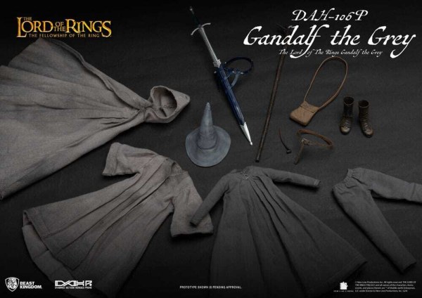 Der Herr der Ringe Dynamic Action Heroes 1/9 Gandalf der Graue 21 cm Figur