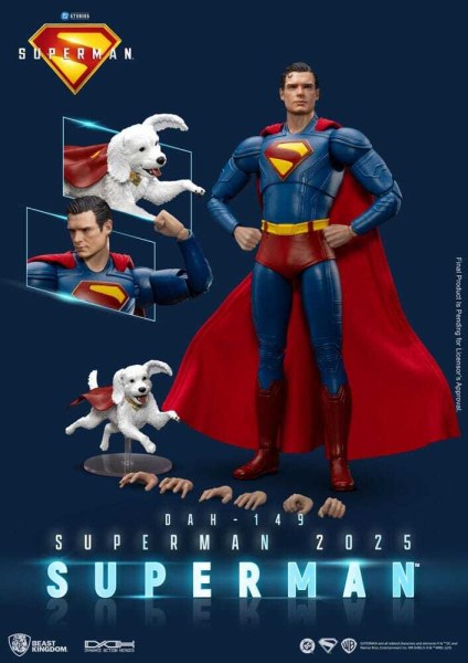 Superman (2025) Superman & Krypto Figur 21 cm