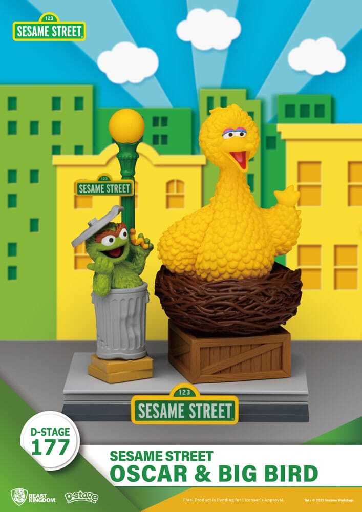 Sesamstraße D-Stage PVC-Statuette Oscar & Big Bird 12 cm